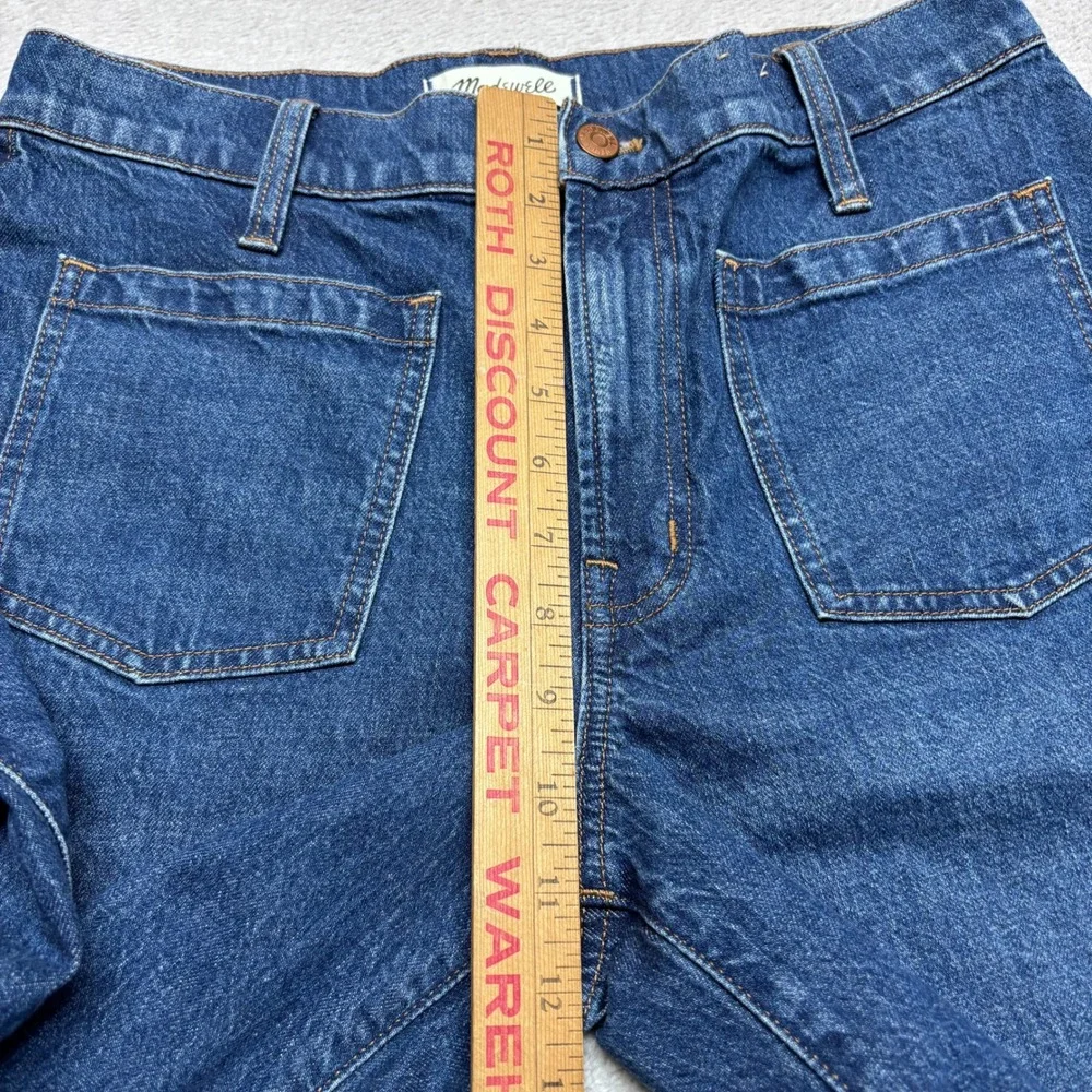 Madewell Jeans Womens 30P The Perfect Vintage Wide-Leg High Rise Patch Pocket